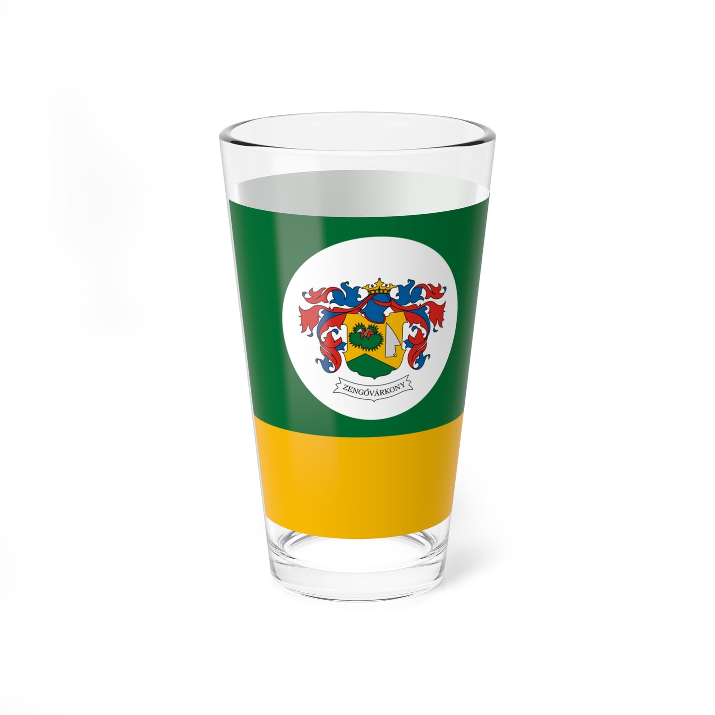 Flag of Zengovarkony (Hungary) Pint Glass 16oz