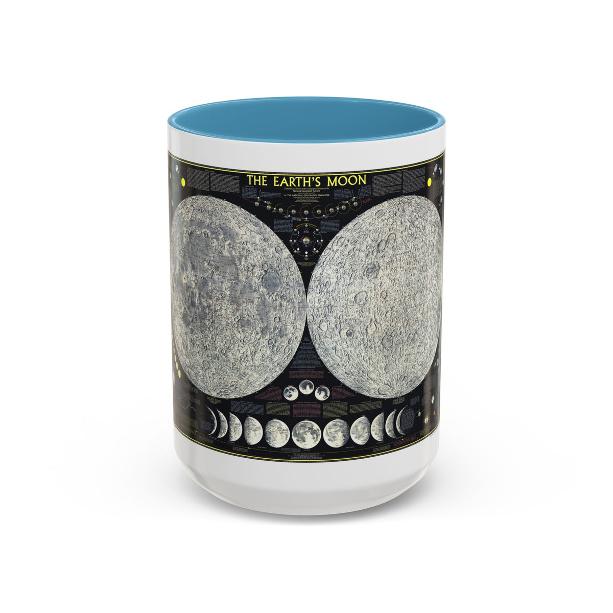 Space - The Moon (1969) (Map) Accent Coffee Mug