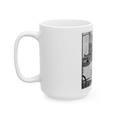 Charleston, S.C. Archibald Mcleish's Vulcan Iron Works And Other Houses On Cumberland Street (U.S. Civil War) White Coffee Mug