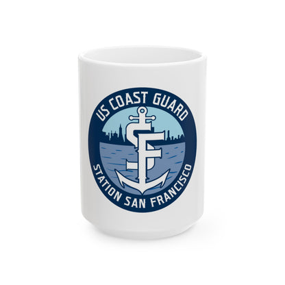 USCG Station San Francisco (U.S. Coast Guard) White Coffee Mug