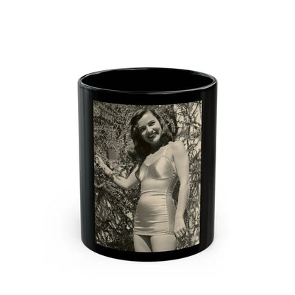 Ella Raines #229 (Vintage Female Icon) Black Coffee Mug-11oz-Go Mug Yourself