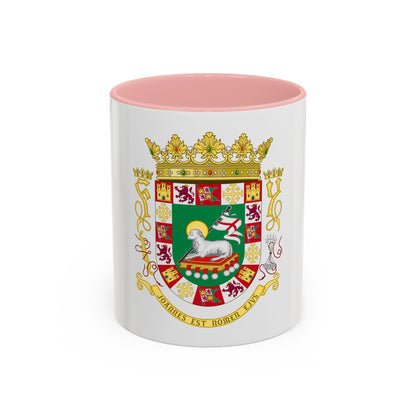 Coat of arms of the Commonwealth of Puerto Rico - Accent Coffee Mug