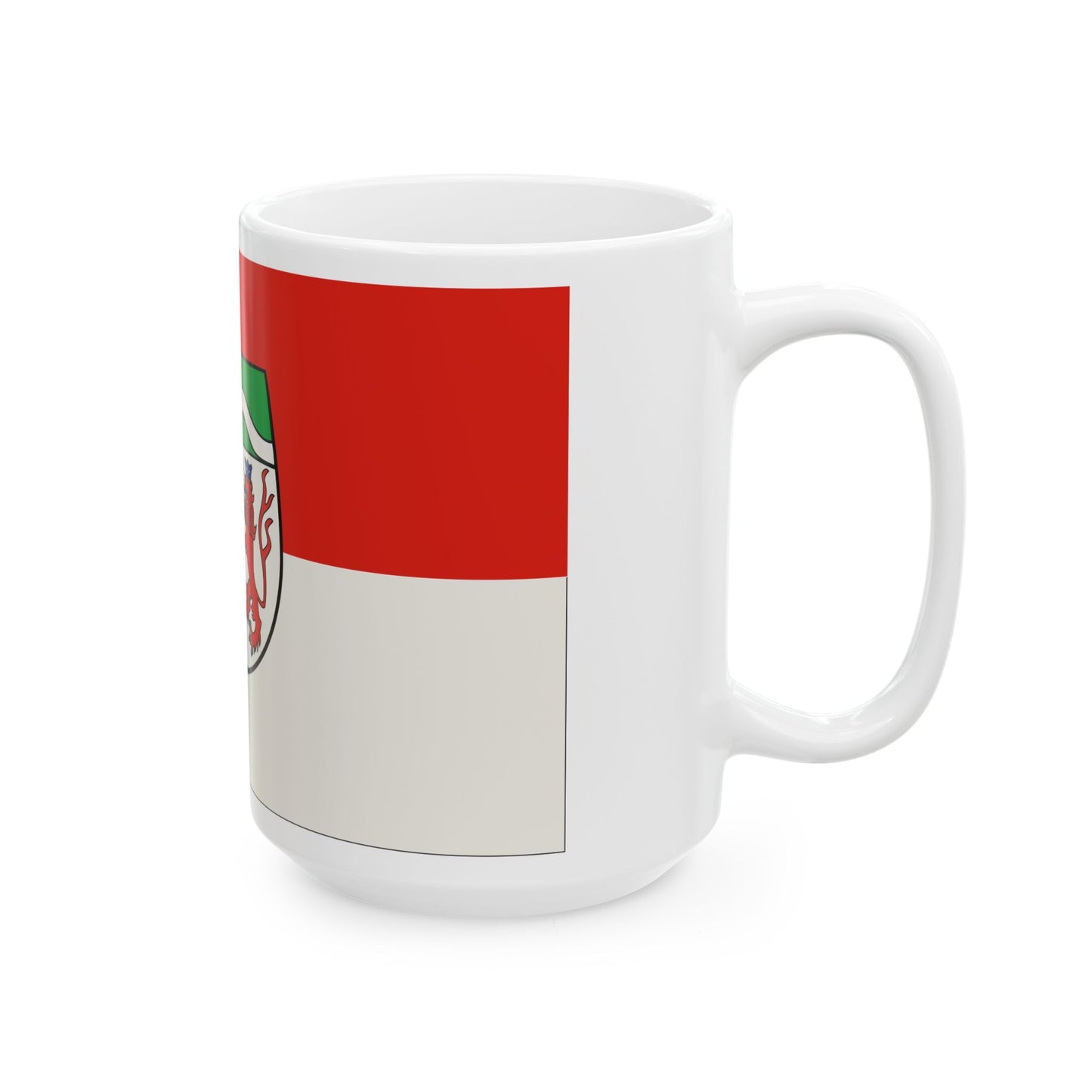 Flag of Rheinisch Bergischer Germany - White Coffee Mug-Go Mug Yourself