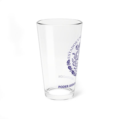 Sello Poder Judicial de la Federación México (Mexico) (Coat of Arms) Pint Glass 16oz