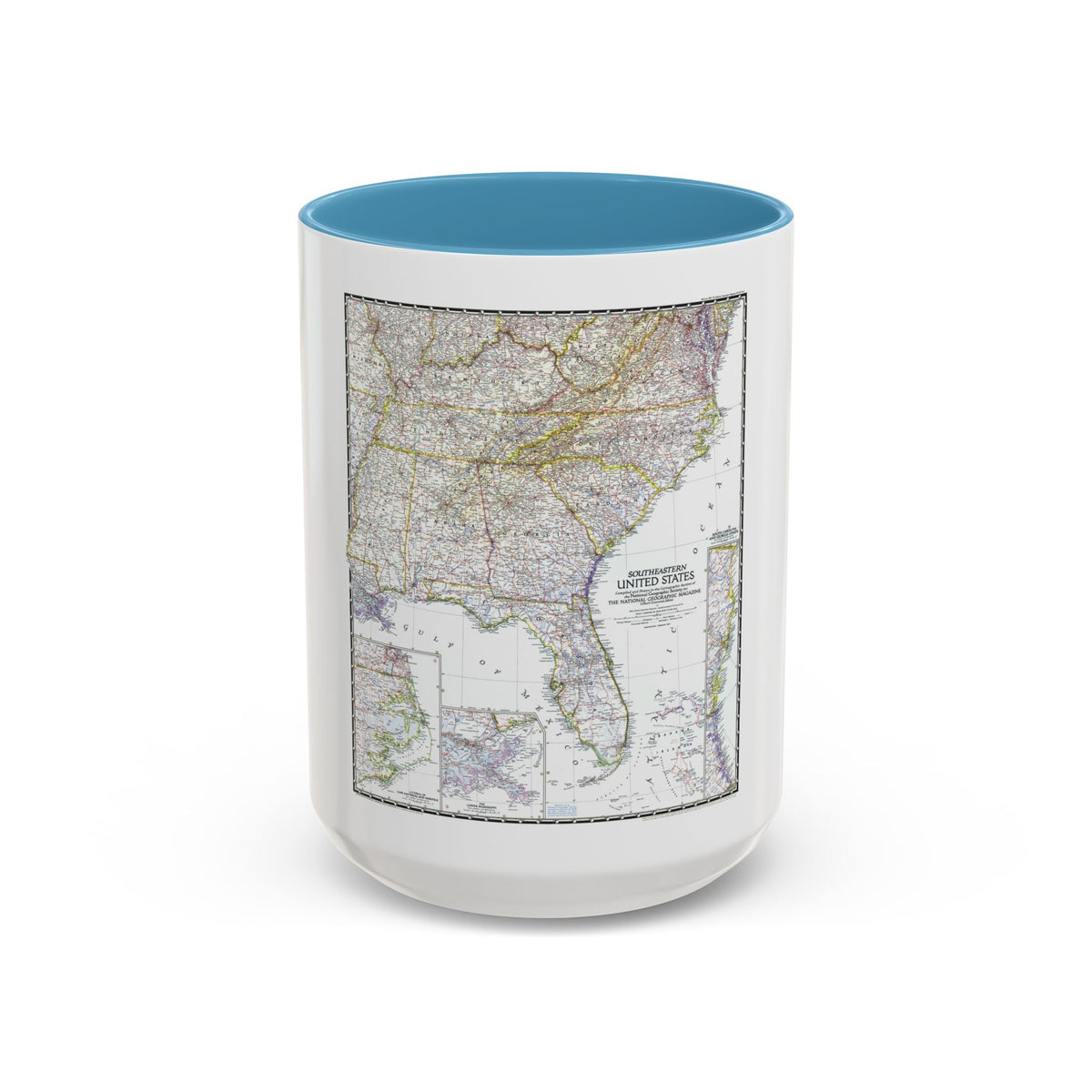 USA - Southeastern (1947) (Map) Accent Coffee Mug