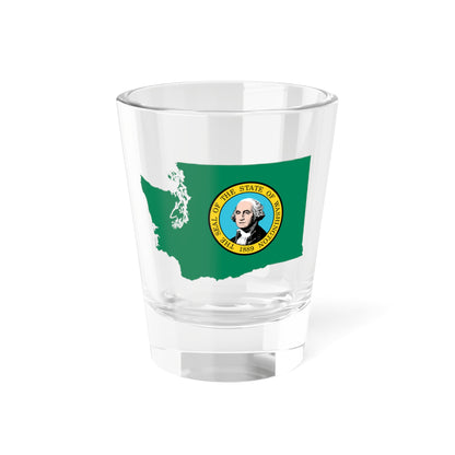 Flag map of Washington (United States) Shot Glass 1.5oz