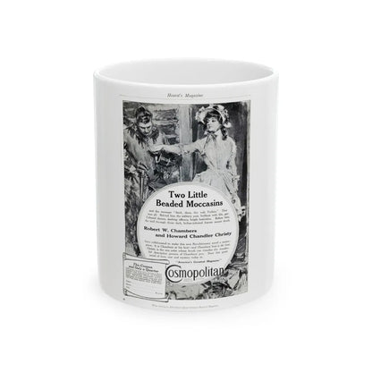 Cosmopolitan ad, Hearst's Magazine, March 1914 - White Coffee Mug-11oz-Go Mug Yourself