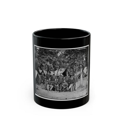 Bealeton, Va. Officers And Noncommissioned Officers Of Co. D, 93d New York Infantry (U.S. Civil War) Black Coffee Mug
