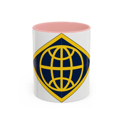 Financial Management Command (U.S. Army) Accent Coffee Mug-11oz-Pink-Go Mug Yourself