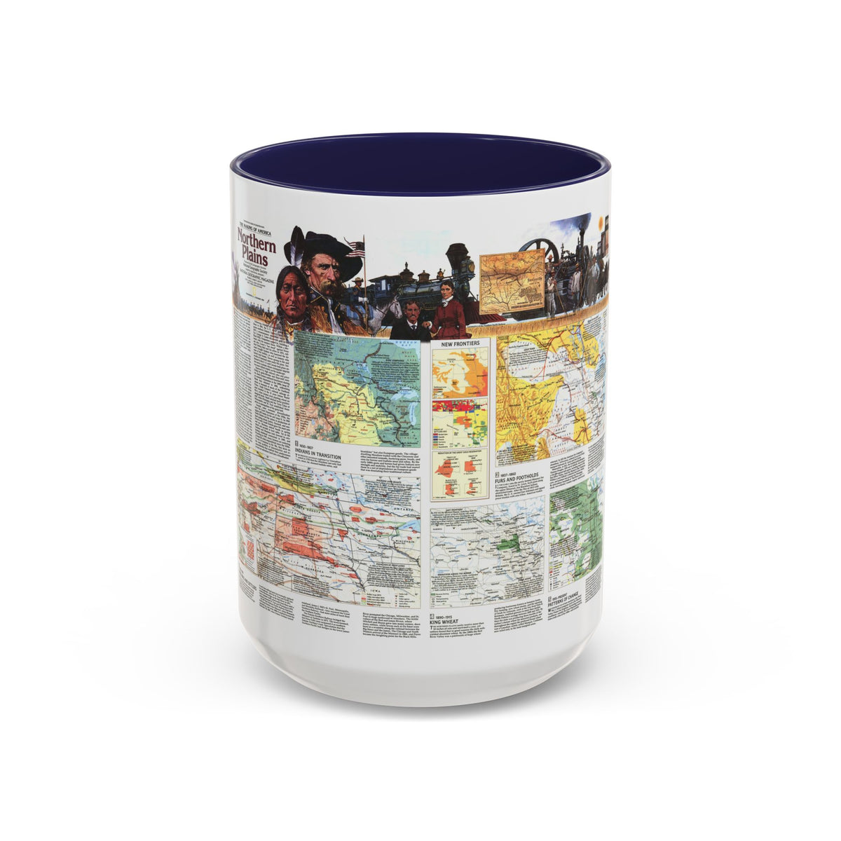 USA - Northern Plains 2 (1986) (Map) Accent Coffee Mug