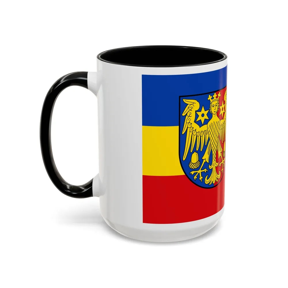 Flag of Aurich Germany - Accent Coffee Mug-Go Mug Yourself