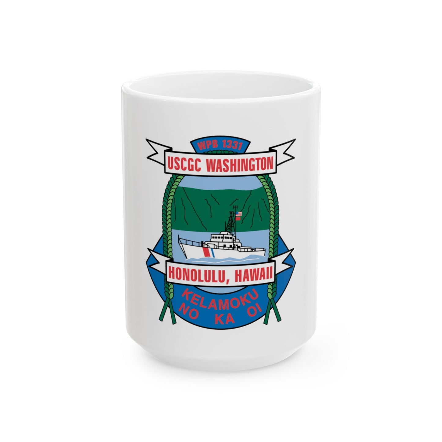 USCGC Washington WPB 1331 Honolulu Hawaii (U.S. Coast Guard) White Coffee Mug