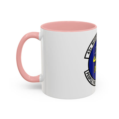 43d Mission Support Squadron (U.S. Air Force) Accent Coffee Mug