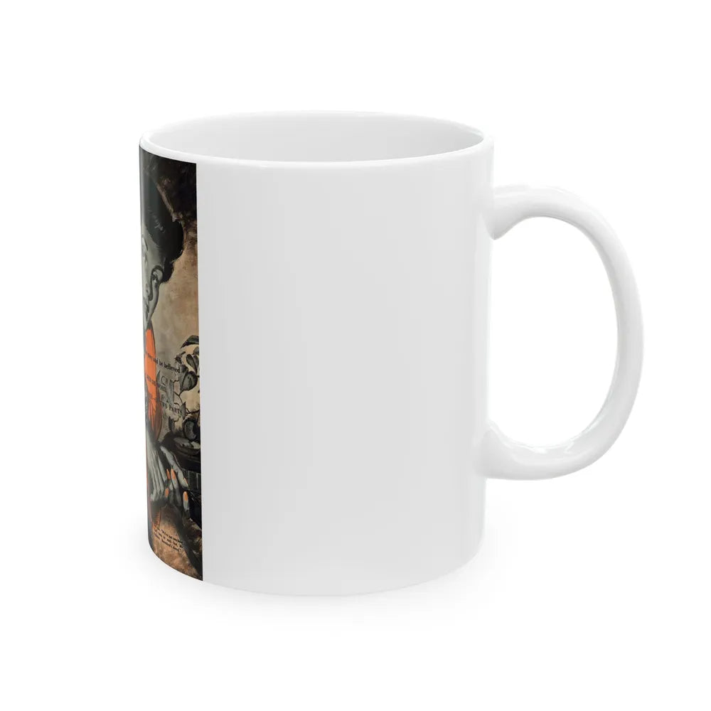 Edge Of Doom by Louis De Wohl, 1950 - White Coffee Mug-Go Mug Yourself