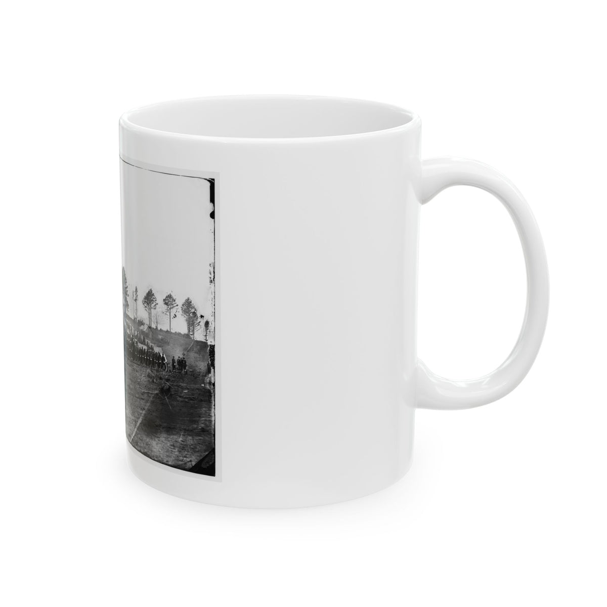 Brandy Station, Virginia. Guard Mount Of 114th Pennsylvania Infantry (1st Division, 3d Corps) (U.S. Civil War) White Coffee Mug