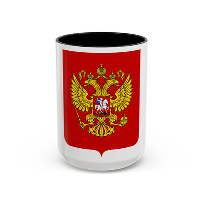 Coat of Arms of the Russian Federation - Accent Coffee Mug