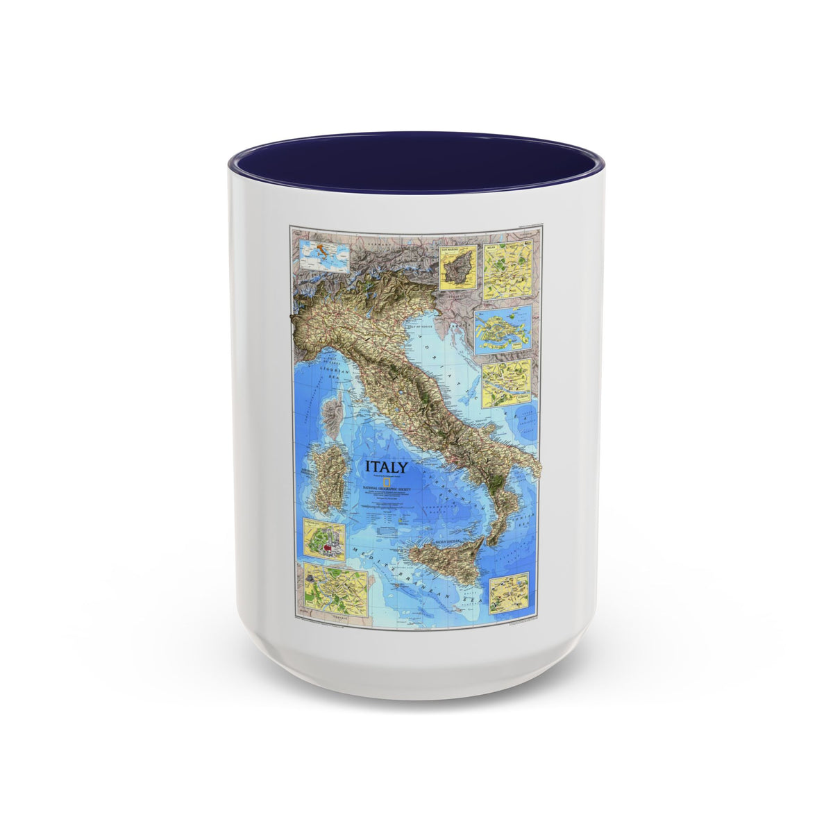 Italy (1995) (Map) Accent Coffee Mug