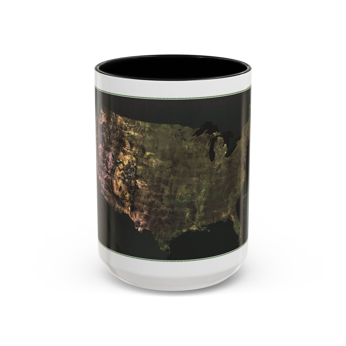USA - Portrait U.S.A (1976) (Map) Accent Coffee Mug