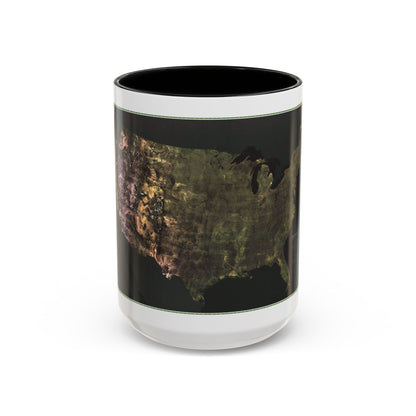 USA - Portrait U.S.A (1976) (Map) Accent Coffee Mug