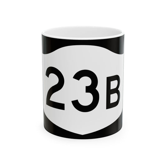 NY-23B (New York) (Road Sign) White Coffee Mug