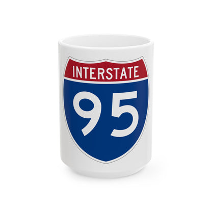Interstate 95 (U.S. Highways) White Coffee Mug