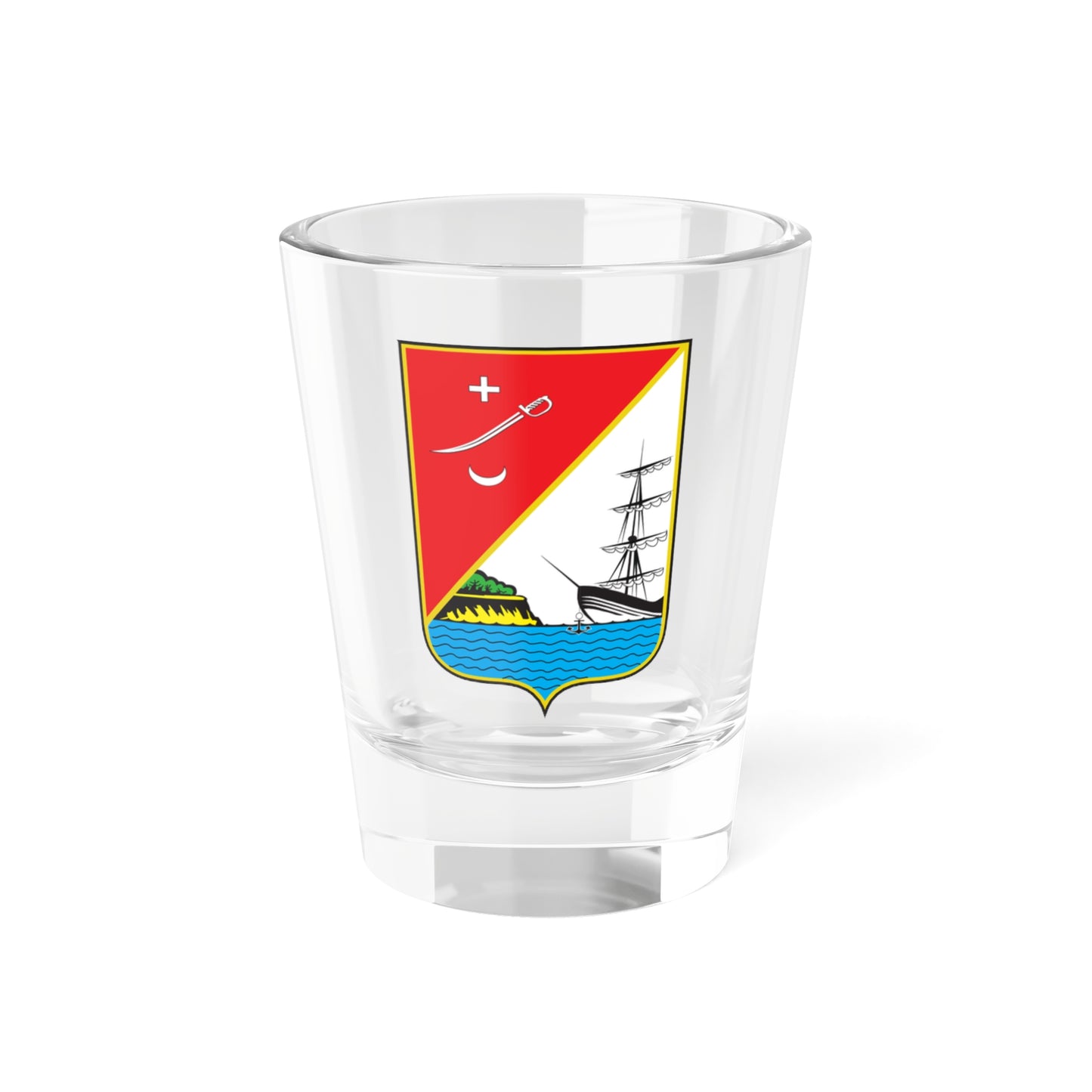Izmayil COA 2016 lesser (Ukraine) (Coat of Arms) Shot Glass 1.5oz