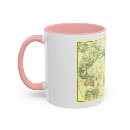 World Map - Political Divisions (1922) (Map) Accent Coffee Mug
