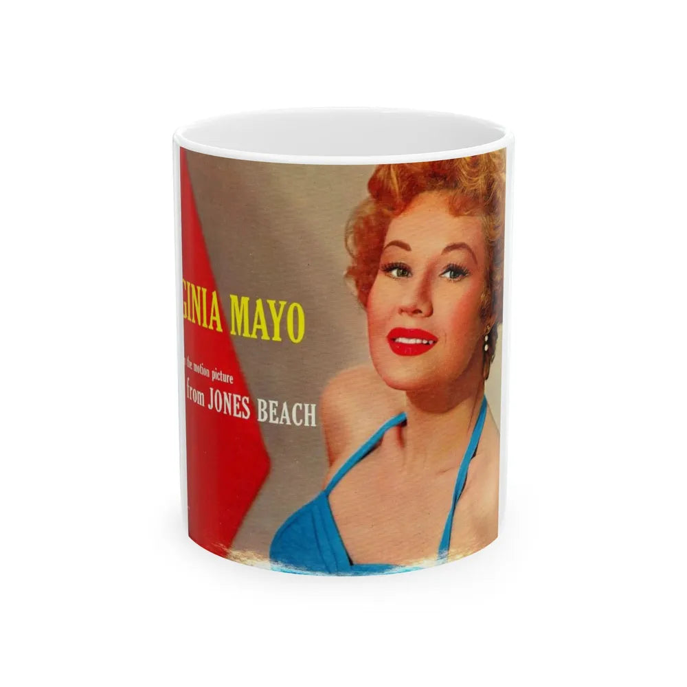 Virginia Mayo #42 - Movie Add (Vintage Female Icon) White Coffee Mug-11oz-Go Mug Yourself