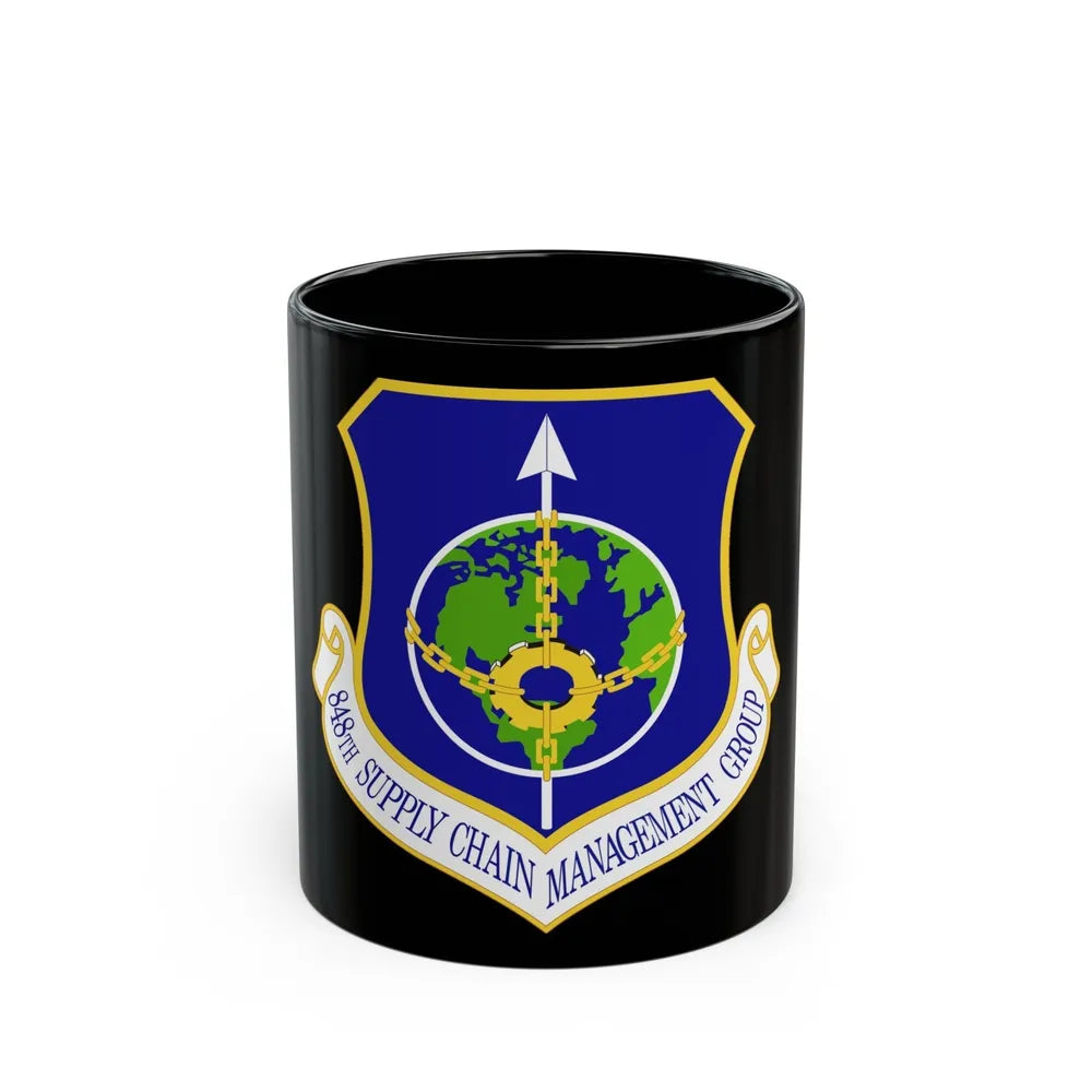 848 Supply Chain Management Group AFMC (U.S. Air Force) Black Coffee Mug-11oz-Go Mug Yourself