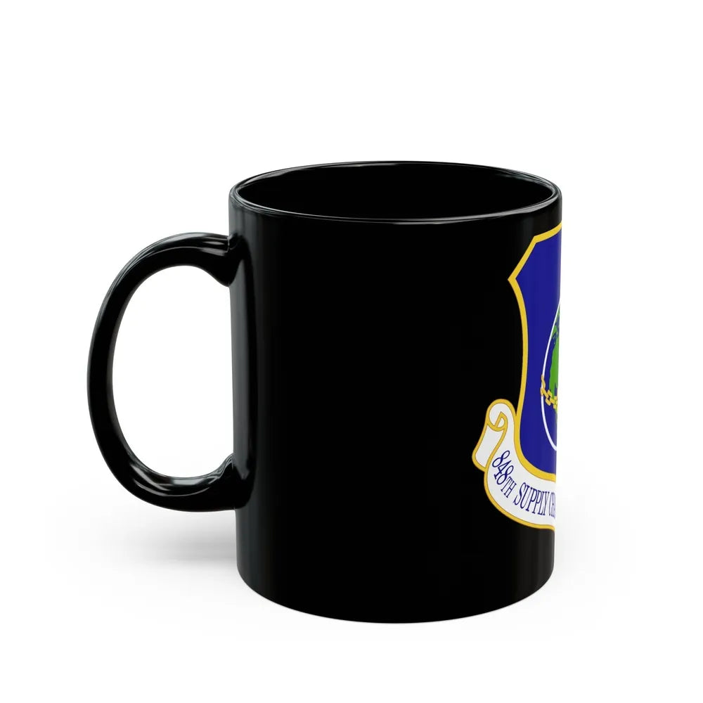 848 Supply Chain Management Group AFMC (U.S. Air Force) Black Coffee Mug-Go Mug Yourself