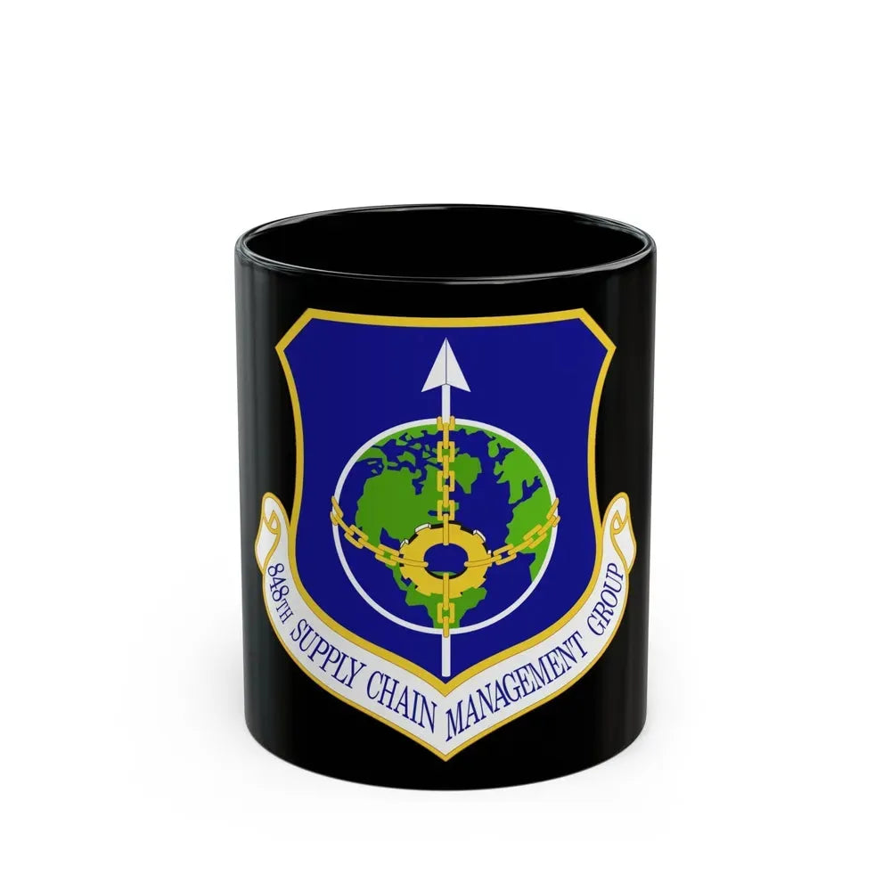 848 Supply Chain Management Group AFMC (U.S. Air Force) Black Coffee Mug 11oz - Go Mug Yourself