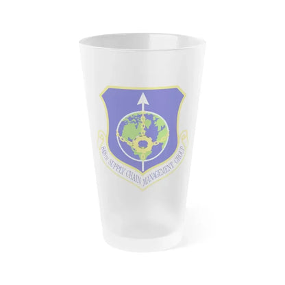 848 Supply Chain Management Group AFMC (U.S. Air Force) Frosted Pint Glass 16oz 16oz Frosted - Go Mug Yourself