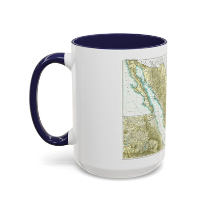 Central America & Mexico (1916) (Map) Accent Coffee Mug