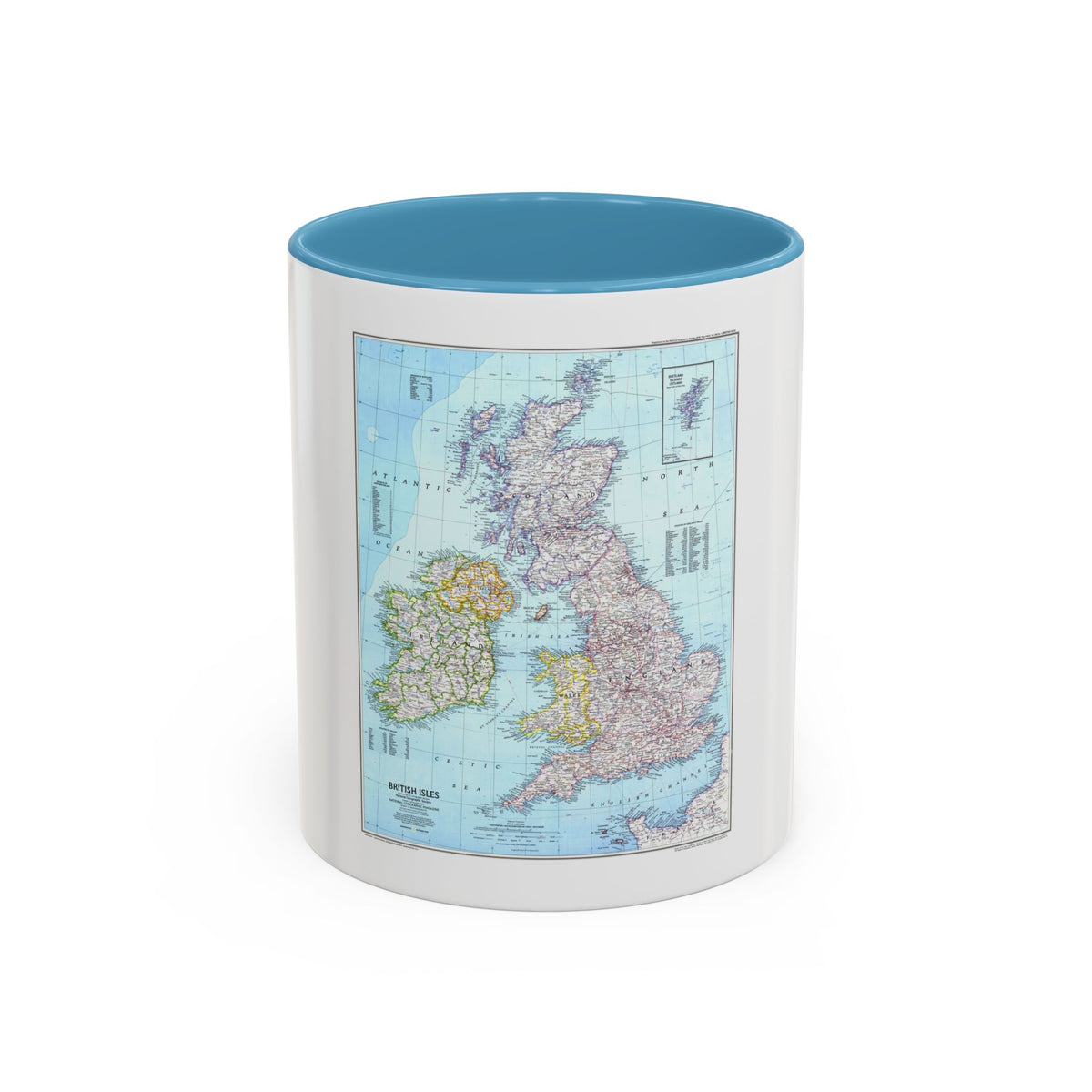 British Isles (1979) (Map) Accent Coffee Mug