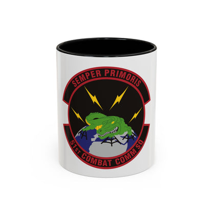51 Combat Communications Squadron ACC (U.S. Air Force) Accent Coffee Mug