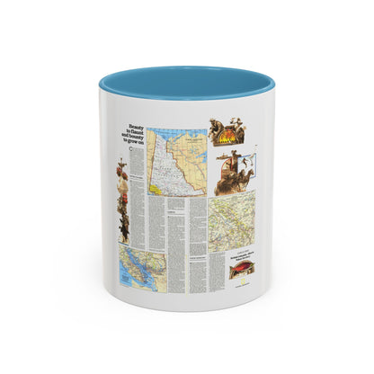 Canada - British Columbia, Alberta & Yukon 2 (1978) (Map) Accent Coffee Mug
