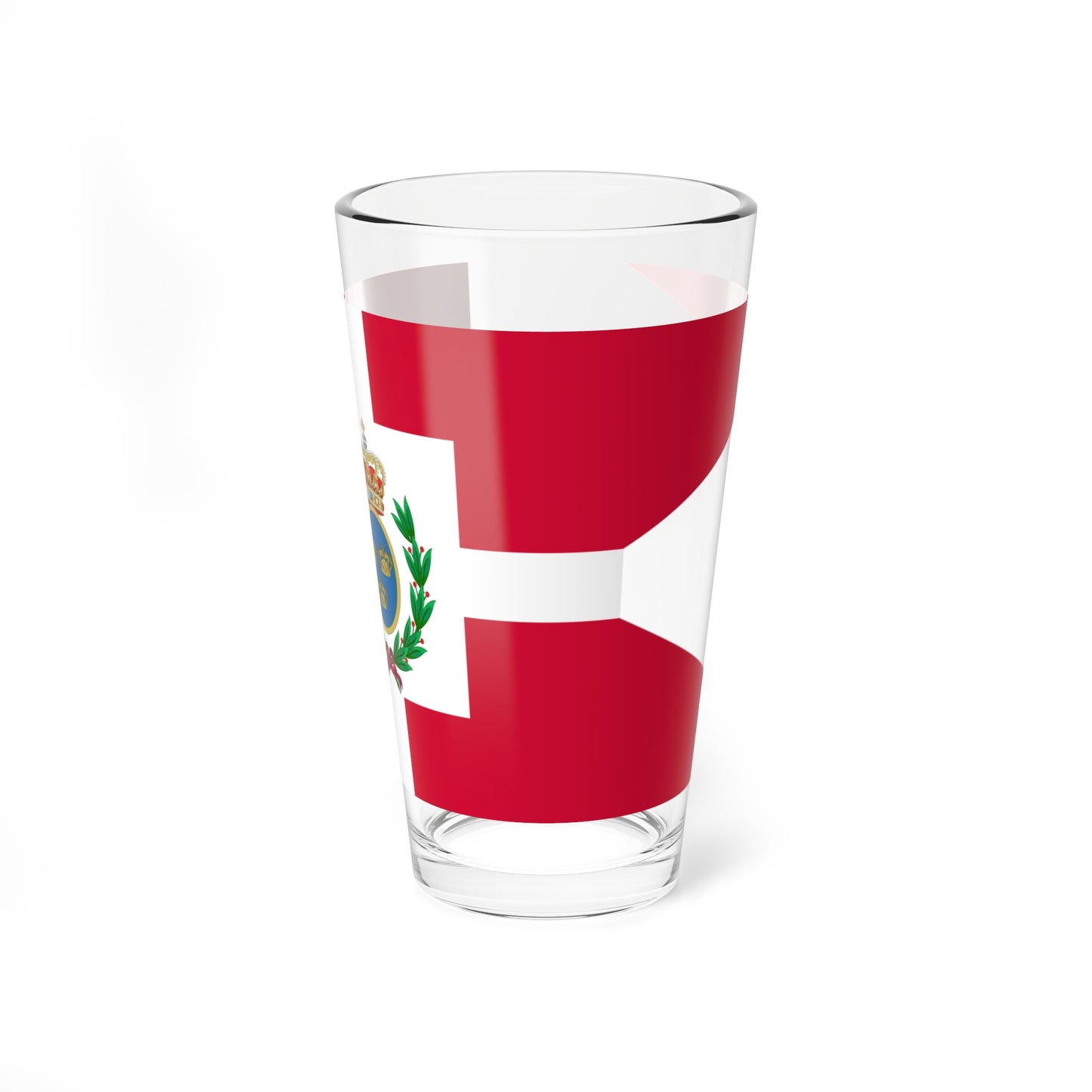 Navy Rank Flag of General Admiral Denmark (Denmark) Pint Glass 16oz
