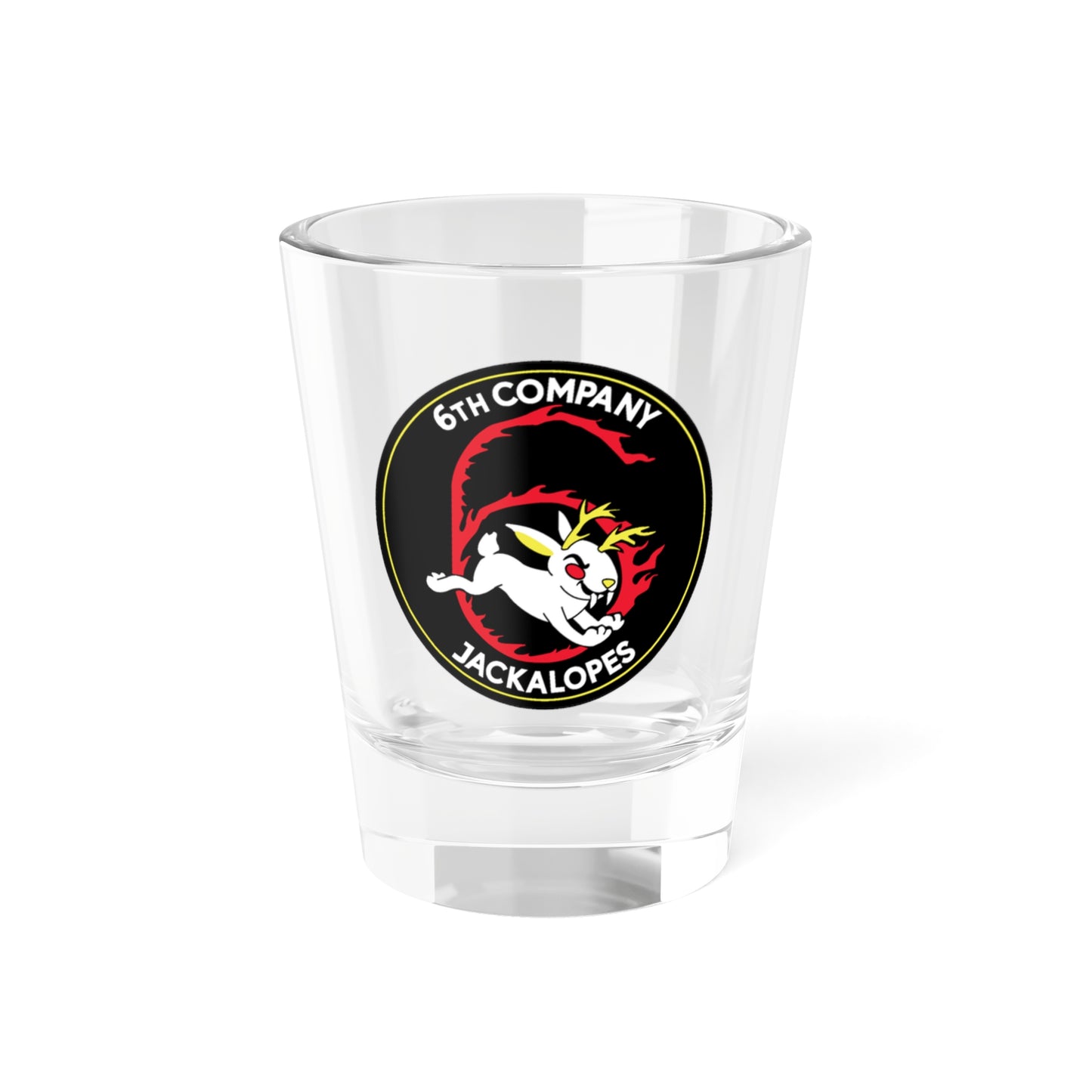 6TH COMPANY JACKALOPES (U.S. Navy) Shot Glass 1.5oz