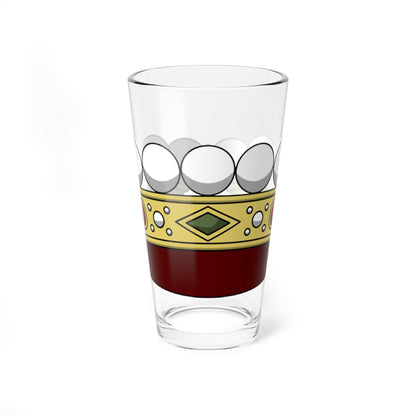 Crown of italian count corona normale (Italy) (Coat of Arms) Pint Glass 16oz
