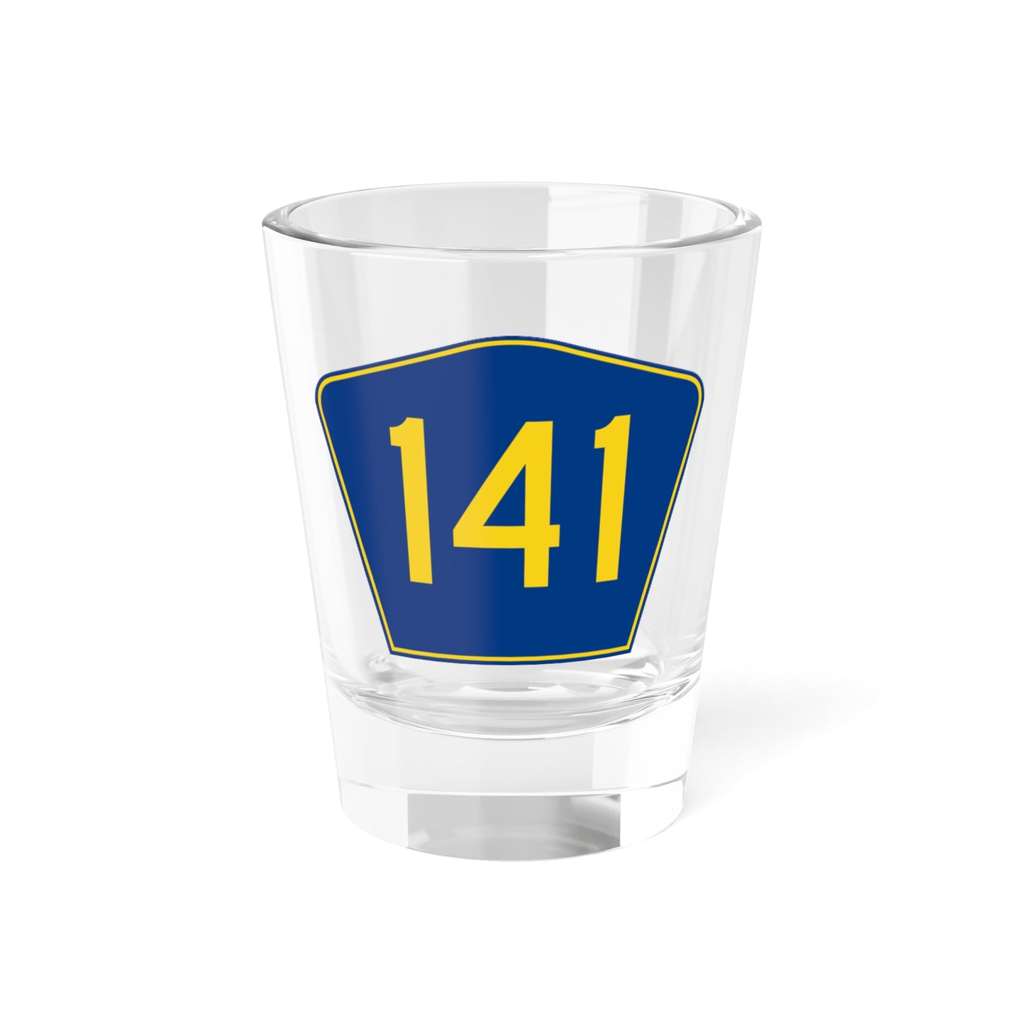 PR secondary 141 (Puerto Rico) (Road Sign) Shot Glass 1.5oz