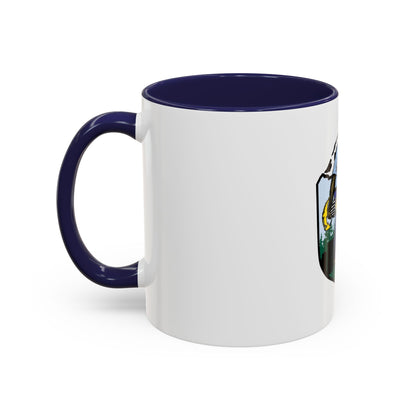 USCG Sailor Squatch (U.S. Coast Guard) Accent Coffee Mug