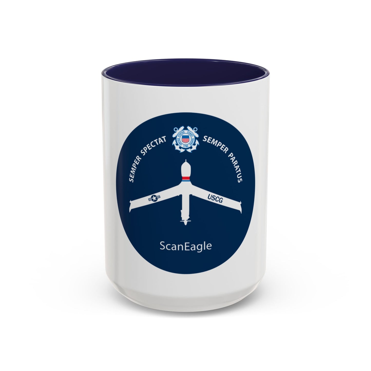 USCG Scan Eagle (U.S. Coast Guard) Accent Coffee Mug