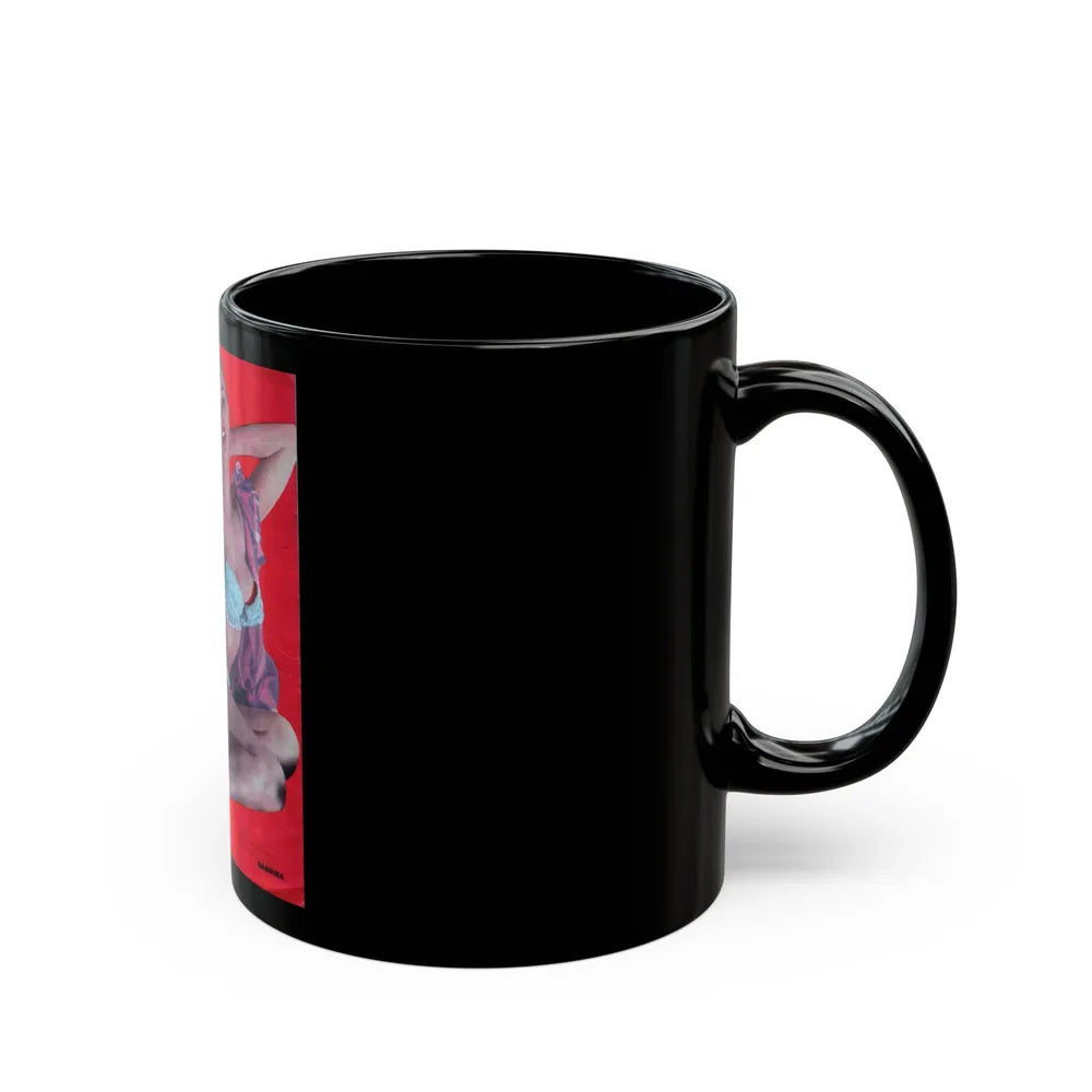 Norma Sykes #172 - Mag. Cover (Vintage Female Icon) Black Coffee Mug-Go Mug Yourself