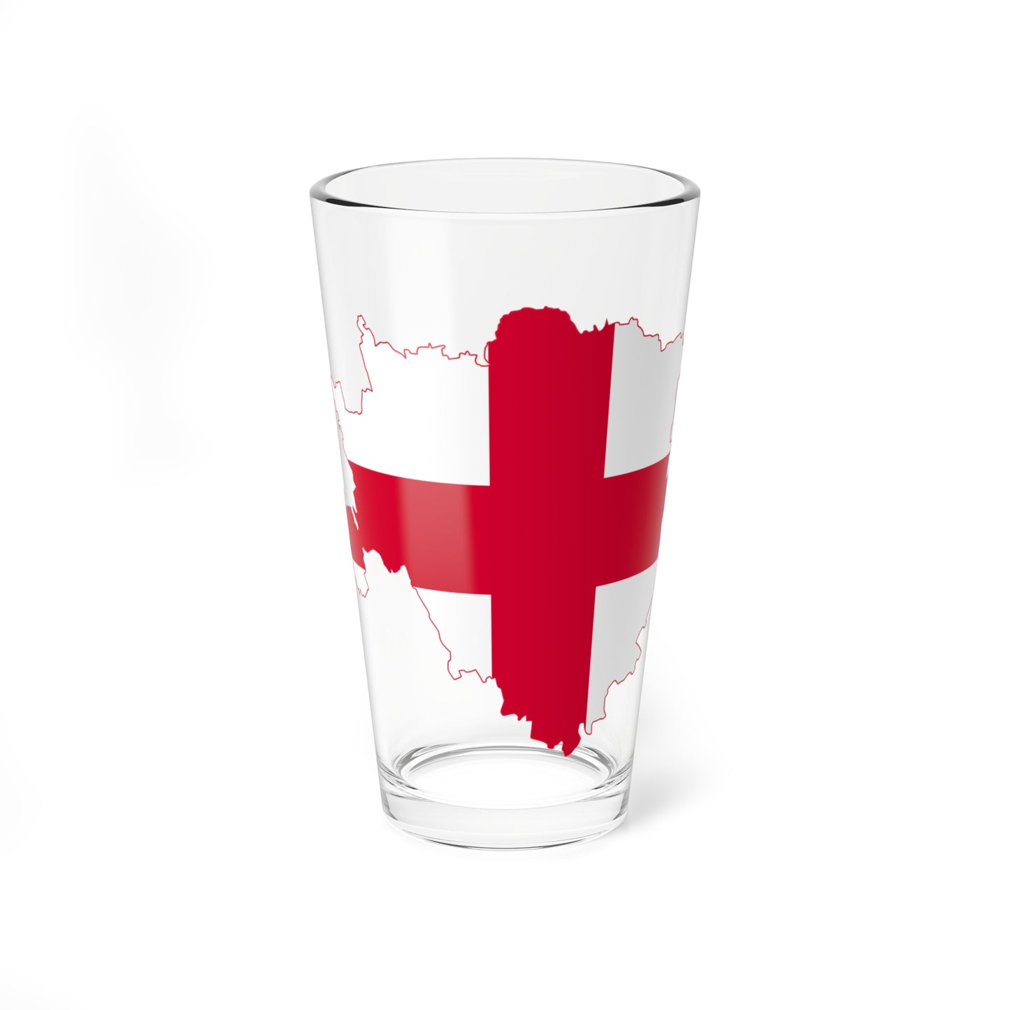 Flag map of Milan (Italy) Pint Glass 16oz
