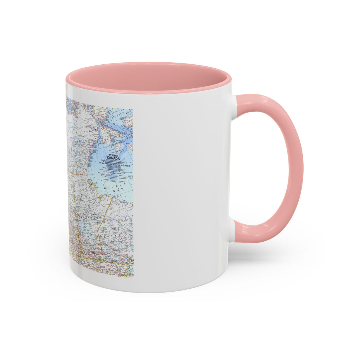 Canada - Western (1966) (Map) Accent Coffee Mug