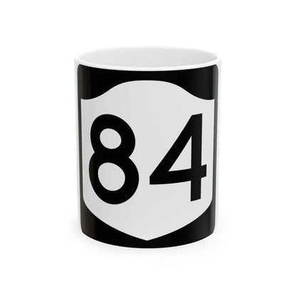 NY-84 (New York) (Road Sign) White Coffee Mug