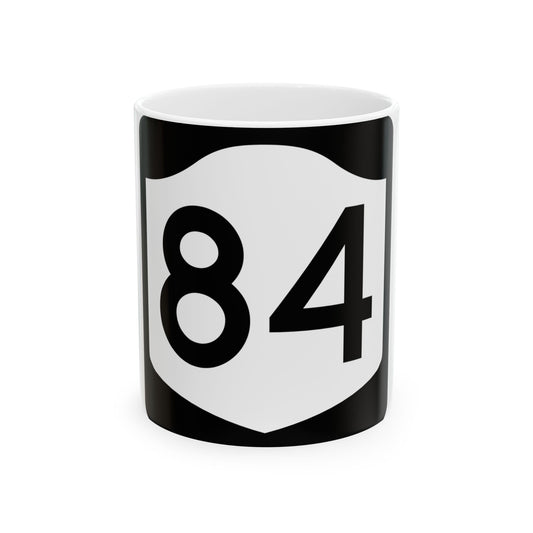 NY-84 (New York) (Road Sign) White Coffee Mug