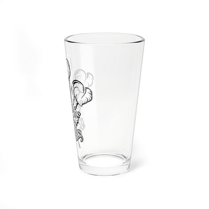 Ich dien (United Kingdom) (Coat of Arms) Pint Glass 16oz
