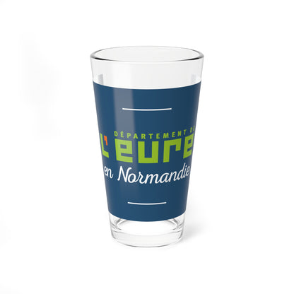 Flag of the Department of Eure (France) Pint Glass 16oz