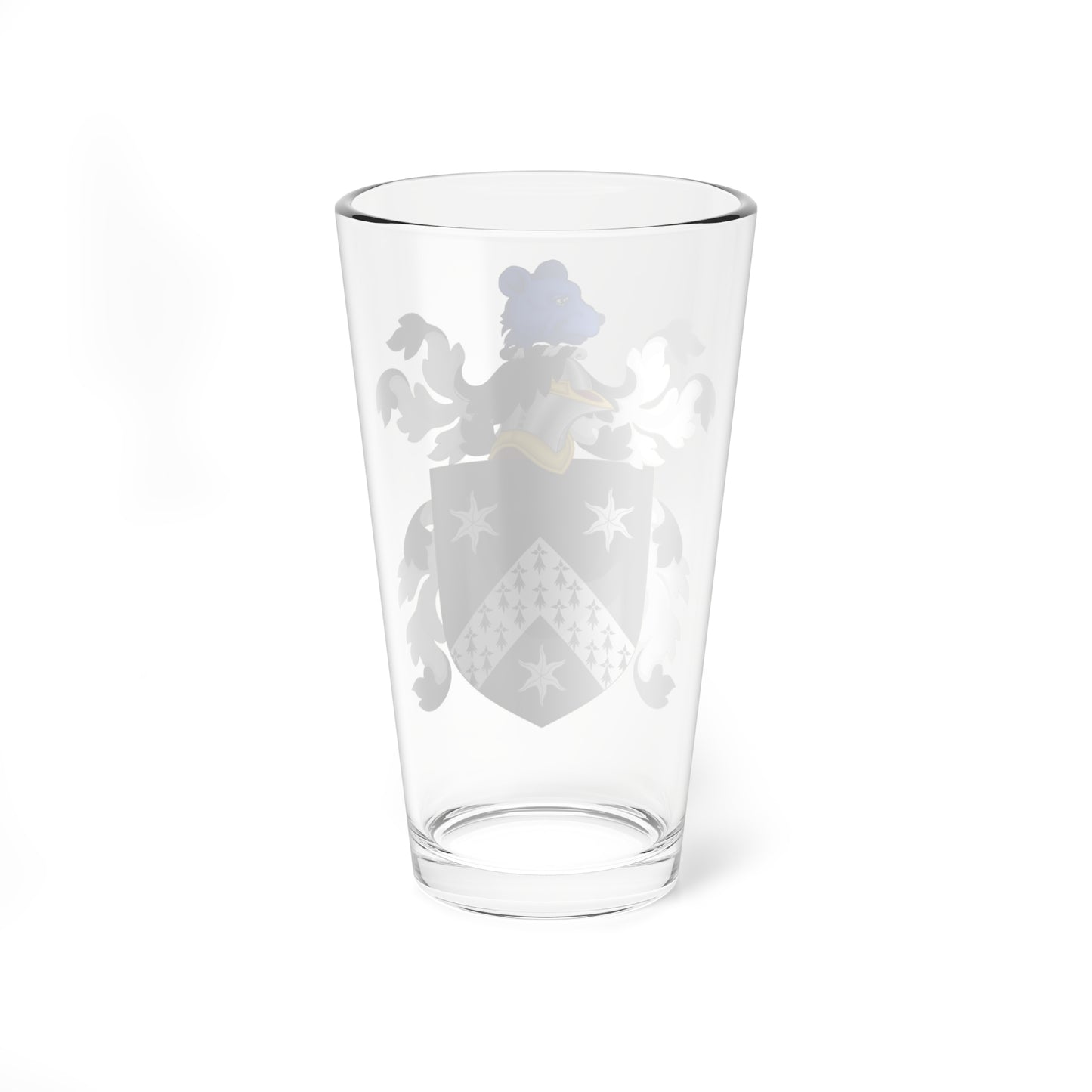 Coat of Arms of William Brewster (United States) (Coat of Arms) Pint Glass 16oz